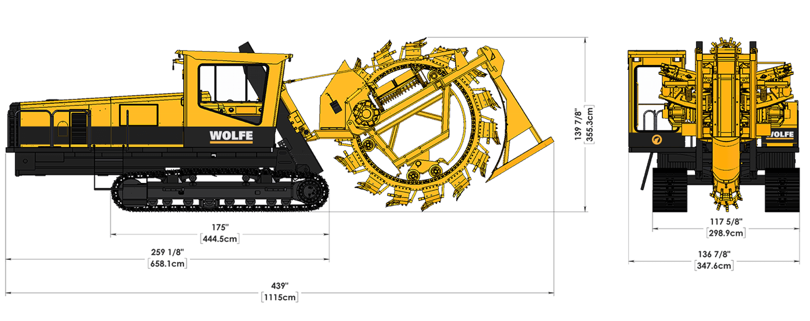 Proven performance, Wheel Trenchers, trenching equipment, high-quality equipment, CAT power units