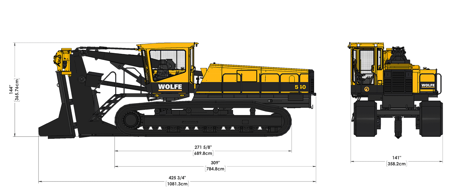 Wheel Trenchers, trenching equipment, high-quality equipment, CAT power units,