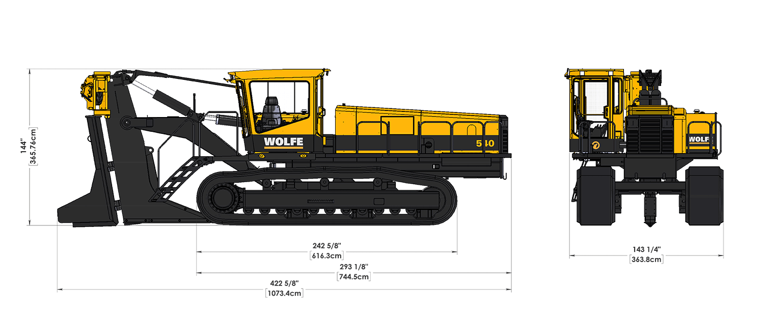 Wheel Trenchers, trenching equipment, high-quality equipment, CAT power units,